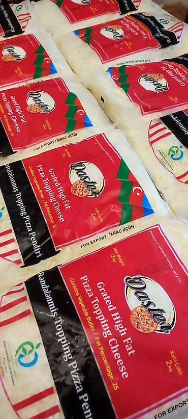 mozarella pendir: Məhsul: Daster “Grated High Fat Pizza Topping Cheese” – rəndələnmiş — 2