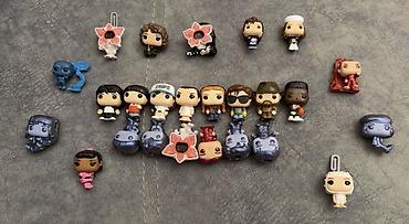 stranger things figur: Funko Pop Mini/Keychain fiqurları dəsti – Stranger Things kolleksiyası — 1