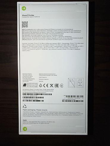 iphone xs max case: IPhone 17 Pro Max, 512 GB, Gümüşü — 1