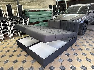 Односпальные кровати: Односпальная тахта с подъёмным коробом - Компактная тахта с вшитым — 9