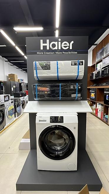 Стиральная машина Haier (фронтальная загрузка) - Современный дизайн с at lalafo.kg Стиральная машина Haier (фронтальная загрузка) - Современный дизайн с