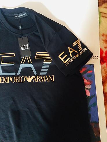 Kişi geyimləri: Futbolka, Ea7, S, rəng - Qara — 2