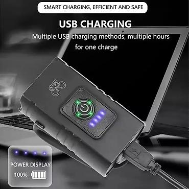 micro: Светодиодный фонарь для велосипеда 10W 800LM 6 режимов с USB-зарядкой — 6