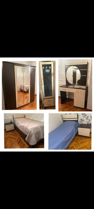 bineqedi gencler seherciyi: 2 təknəfərlik çarpayı, Komod, Dolab, 2 tumba, İşlənmiş