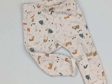 c a ubrania dla niemowląt: Baby material trousers, 9-12 months, 74-80 cm, condition - Perfect