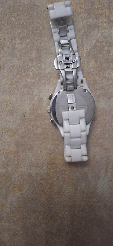 saat omega: Emporio Armani “Ceramica” kişi/qadın qol saatı - Rəng: tam ağ - — 2