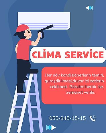 Услуги: Klima Service – kondisioner xidməti - Hər növ kondisionerlərin təmiri — 1