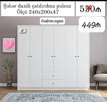 divan 2 ci el: 6 qapılı dolab Yep yeni 449 azn rəng seçimi var çatdırılma var — 1
