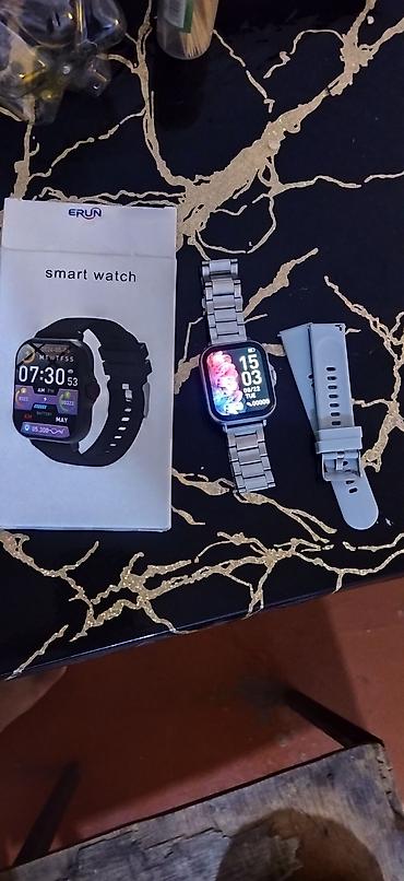 elekdron saat: ERUN Smart Watch – çoxfunksiyalı ağıllı saat Xüsusiyyətlər: - Kvadrat — 1