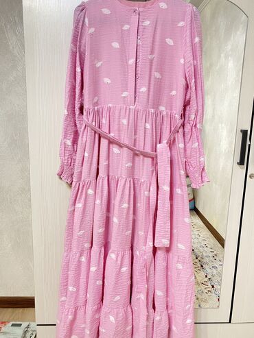 платье в пол повседневное: Летне-весеннее платье в пол Размер 42 Цвет розовый Состояние