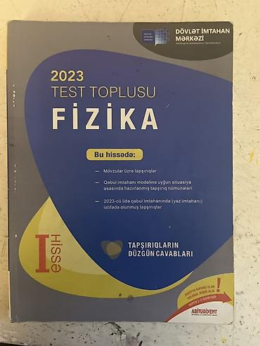 Məhsul: “2023 Test Toplusu – Fizika (I hissə)” Nəşriyyat: Dövlət