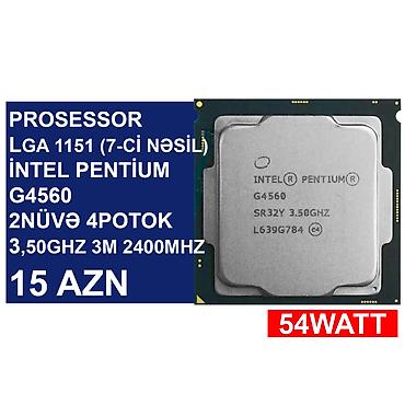 1155: Prosessor “LGA 1151 (7ci nəsil) İntel Pentium G4560” ⭐LGA 1151 (7ci — 1