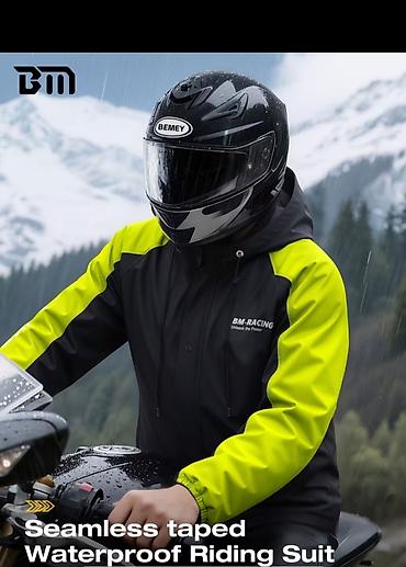 elektro maped: BM Racing motosiklet üçün su keçirməz yağış kostyumu Ancaq — 2