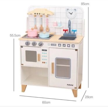 Ostali dečiji nameštaj: Drvena kuhinja za decu Dimenzije na slici Dolazi sve sa slike Cena — 2