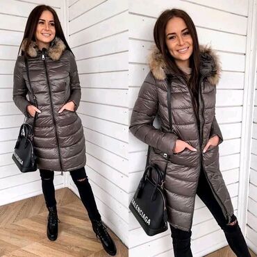 zimska jakna dobar kvalitet: 9Fashion Woman, XL (EU 42), Jednobojni, Sa postavom, Krzno