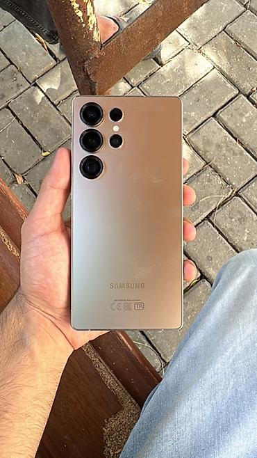 samsung s25 ultra satilir: Samsung Galaxy S25 Ultra, 256 GB, rəng - Qızılı, İki sim kartlı — 1
