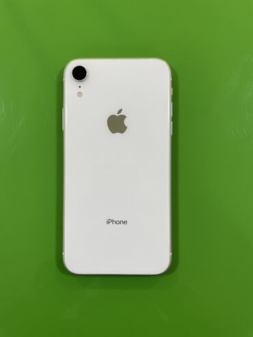 Apple iPhone: IPhone Xr, 128 GB, Ağ, Zəmanət, Kredit, Barmaq izi