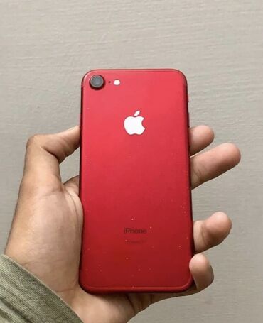 ipod 7: IPhone 7, 128 GB, Qırmızı, Qırıq, Barmaq izi