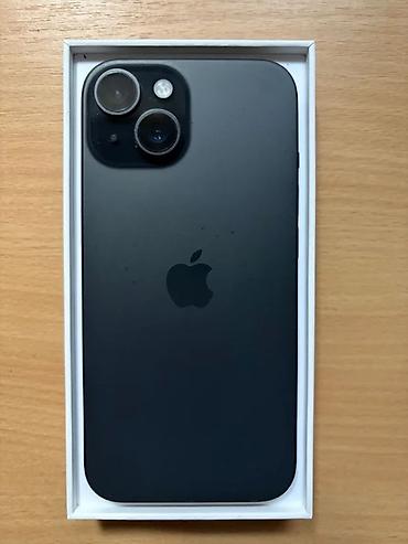 Мобильные телефоны и аксессуары: IPhone 15, 128 ГБ, Midnight, Беспроводная зарядка, Face ID, С документами — 1