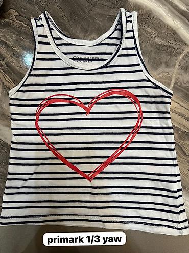 Детская одежда и обувь: Primark brendi qiz ucun maykalar. 1/3 yaw ikisi biryerde 5 manat — 2