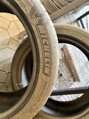 Шины: Шины 245 / 40 / R 18, Лето, Б/у, Пара, Легковые, Германия, Michelin