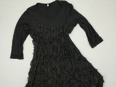 długa sukienki wieczorowa czarna: Sukienka, M, stan - Dobry