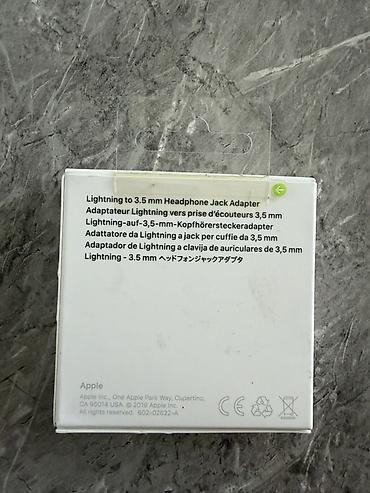 iphone 7 aux kabel: Lightning headphone keçid (perexodnik) Rəsmi Apple aksesuarı - — 2
