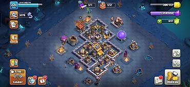 Oyuncaqlar: Clash of Clans hesabı – 221 level, Bələdiyyə (Town Hall) 16, tam maxa — 6
