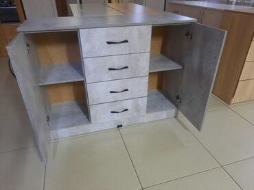 Комоды для одежды: Комод для одежды, Новый, Без зеркала, ЛДСП, цвет - Белый, Бесплатная доставка — 31