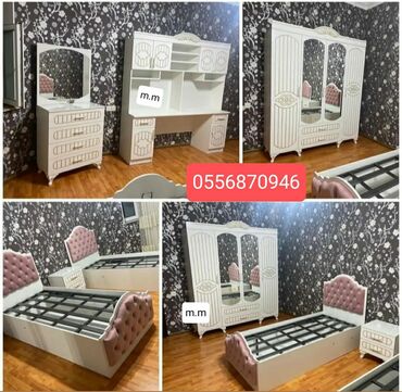 Uşaq və gənc otağı üçün dəstlər: Oğlan və qız üçün, Yeni, Təknəfərlik çarpayı, Dolab, Tumba — 23