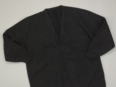 czarny elegancki sweterek: L, stan - Dobry