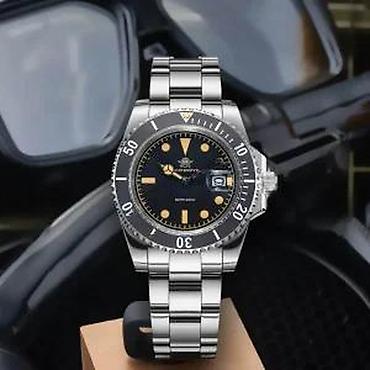 Ručni satovi: ADDIESDIVE AD2054 - 41mm - Crna - Rolex Submariner Homage ADDIESDIVE — 17