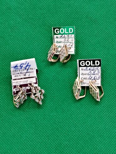 Sırğalar: Sırğa, Sarı qızıl, 583 Əyar — 6