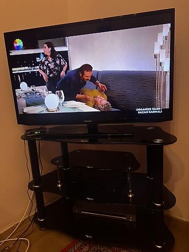 katv tv: Samsung LCD/LED televizor və şüşə-metal TV stendi TECILI SATILIR - — 1