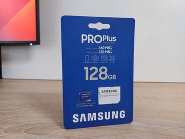 usb hard disk: Micro SD Samsung Pro Plus 128 GB Yeni, original və bağlı qutudadır