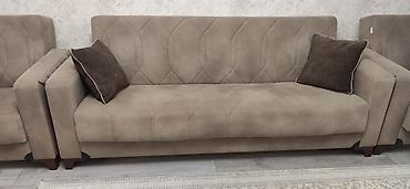 İşlənmiş, Klassik divan, Divan, 2 kreslo, Bazalı, Açılan