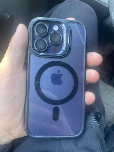 iphone xs max цена в бишкеке бу: IPhone 14 Pro, Б/у, 256 ГБ, Deep Purple, Защитное стекло, Чехол, Коробка, 89 %