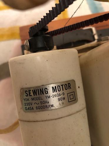 elektrik motoru satışı: Elektrik tikiş maşını – pedallı, motorlu Texniki xüsusiyyətlər: - — 4