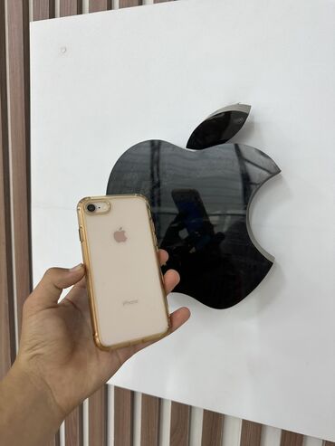 мобильные телефоны самсунг: IPhone 8, 64 ГБ, Золотой, Чехол, 100 %
