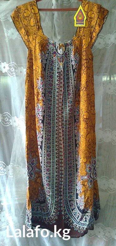 военные одежда: Платье-сарафан новое, с ценником из натурального штапеля