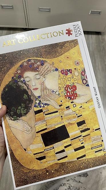 Inkişaf etdirici oyuncaqlar: Art Collection seriyasından puzzle Gustav Klimt ” (The Kiss) - — 2