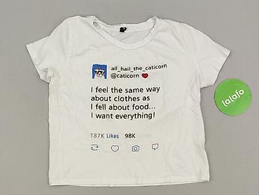 biala koszula: Sinsay, T-shirt damski, rozmiar M — 2