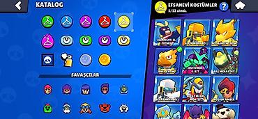 şəkli: Brawl Stars hesabda 250+ kostüm var nadir emojiler nadir köstümler var — 9