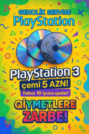 gta 5 disk: PlayStation 3 oyun diskləri. Gənclik Servisində PlayStation 3 oyunları