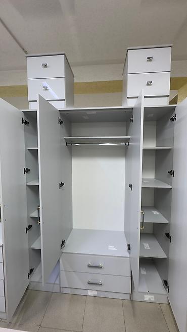 Спальные гарнитуры: Спальный гарнитур, Новый, Двуспальная кровать, Шкаф, Комод, ДСП, Бесплатная доставка — 16