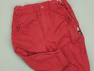 czerwona letnia sukienka midi: Baby material trousers, 3-6 months, 62-68 cm, condition - Very good