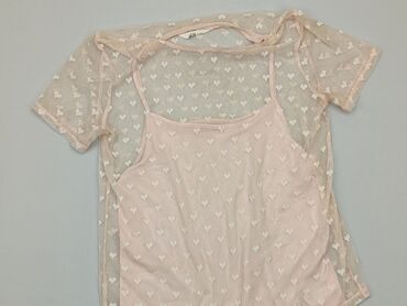rozowe bluzki: Блузка, H&M, 14 р., 158-164 см, стан - Хороший