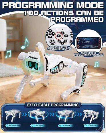 Ostale igračke: Robot pas Мултифункционални електрични RC механички пас, интелигентни — 2