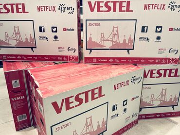 tv internet aparati: Yeni vestel smart wi-fi youtube netflix 82 ekran 1il zamanet unvana