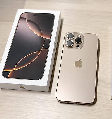 iphone 10plus: IPhone 16 Pro Max, Б/у, 256 ГБ, Desert Titanium, Коробка, 91 % — 1